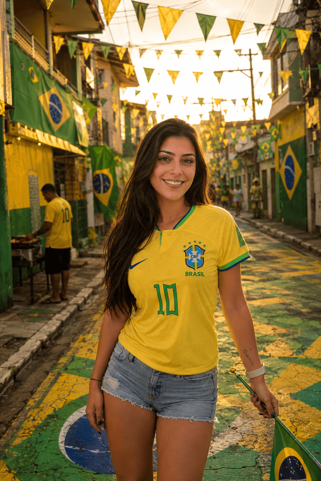 Rua enfeitada Copa